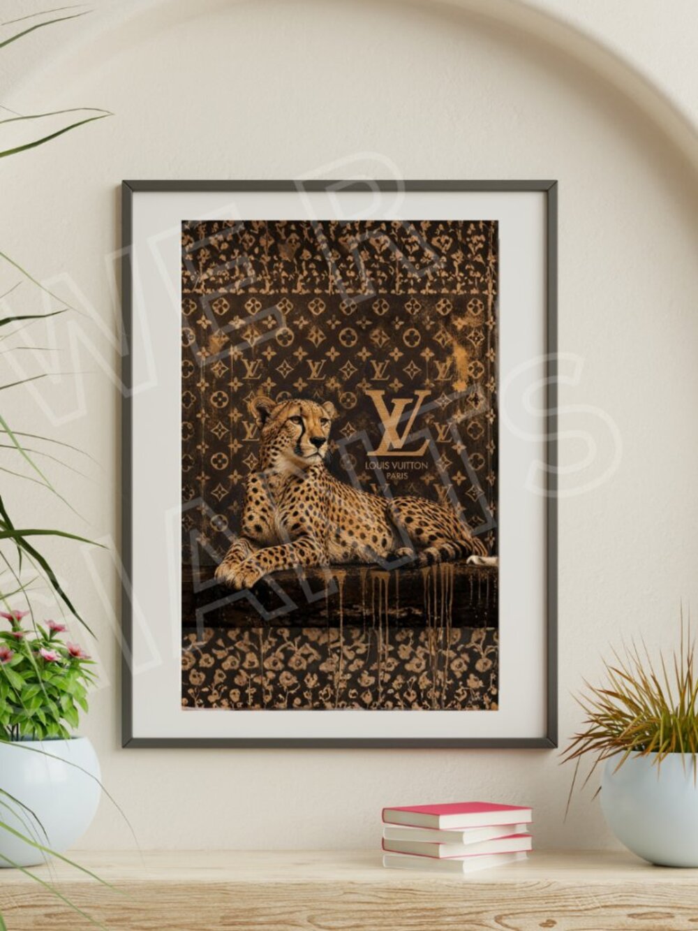 uxury Louis Vuitton Cheetah 11x17 Art Print